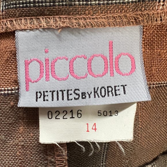 Vintage Union Made Plaid Pleated Midi Skirt High Rise Knit Preppy Tartan Pockets - Picture 6 of 8